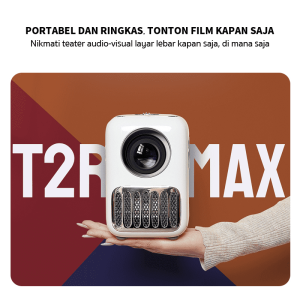 Wanbo T2R Max Smart Projector 350 ANSI Lumens 1080P Decode 4K Android 9.0 1+16G