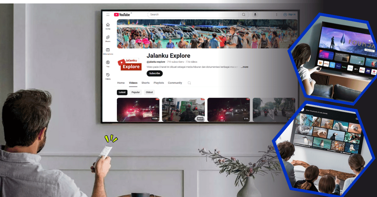cara nonton youtube di tv android