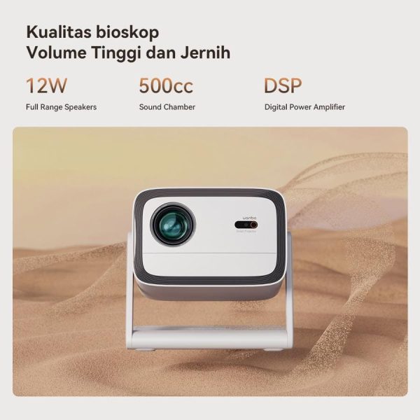 Wanbo Vali Projector Android TV 11 Netflix 200° Rotating Gimbal Projector 900 ANSI Home Theater Proyektor 12 Watt Full Range Speaker - Vali - Image 5