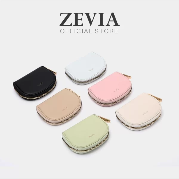 Dompet Kartu Wanita Kecil Setengah Bulat - ZEVIA Wallet