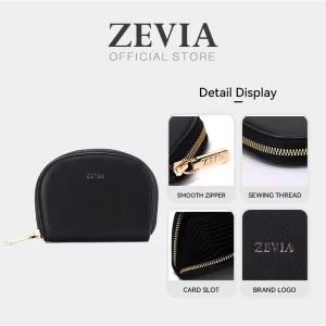 Dompet Kartu Wanita Kecil Setengah Bulat – ZEVIA Wallet