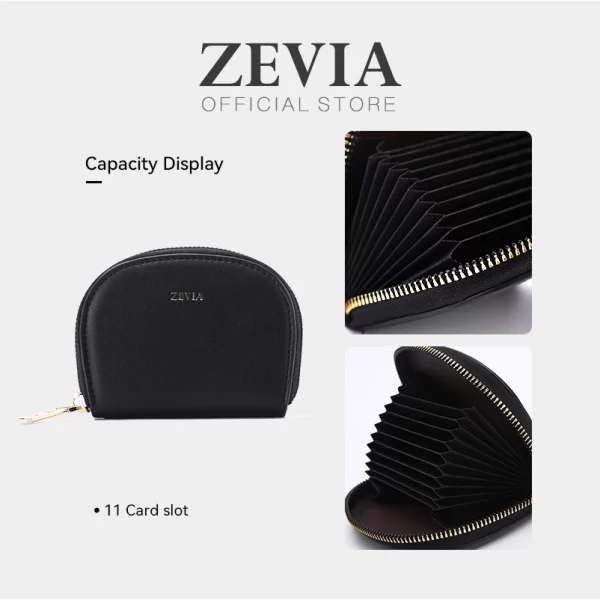 Dompet Kartu Wanita Kecil Setengah Bulat - ZEVIA Wallet - Image 3