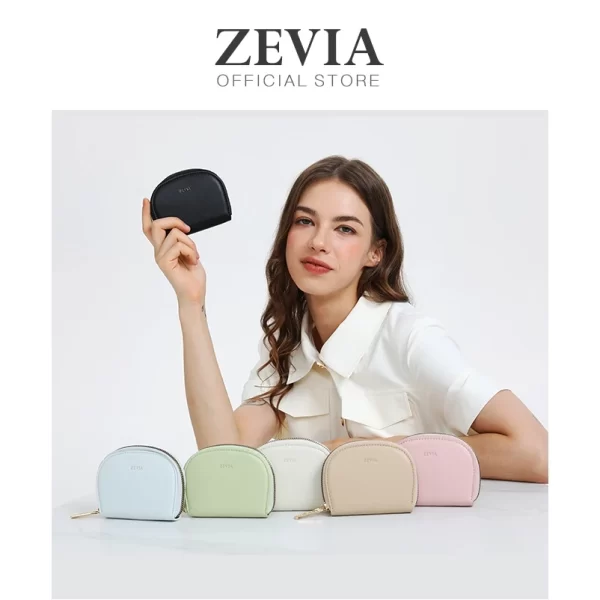 Dompet Kartu Wanita Kecil Setengah Bulat - ZEVIA Wallet - Image 5