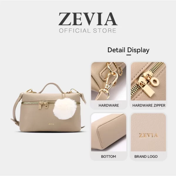 Tas Wanita Slingbag Tas Underarm Bag Shoulder Bag - ZEVIA Nooré Bag 3 in 1 - Image 4