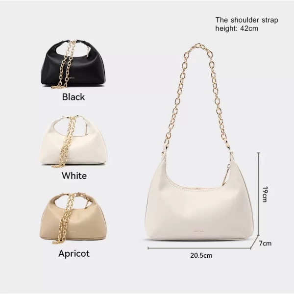 Tas Selempang Wanita Simple Tali Rantai 2 in 1 - ZEVIA Velour Bag - Image 3