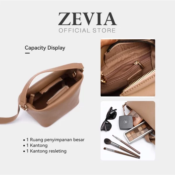 Tas Selempang Wanita Sling Bag Elegan - ZEVIA Qadira Bag - Image 3