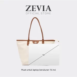 Tas Tote Bag Kerja Wanita ukuran Besar – ZEVIA Aaliyah Bag