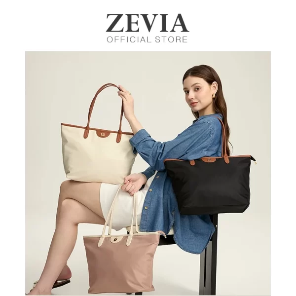 Tas Tote Bag Kerja Wanita ukuran Besar - ZEVIA Aaliyah Bag - Image 8