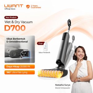 UWANT D700 20Kpa Wet and Dry Cordless Vacuum | 180°Lie-Flat| Edge Cleaning| Self Cleaning and Drying – D700