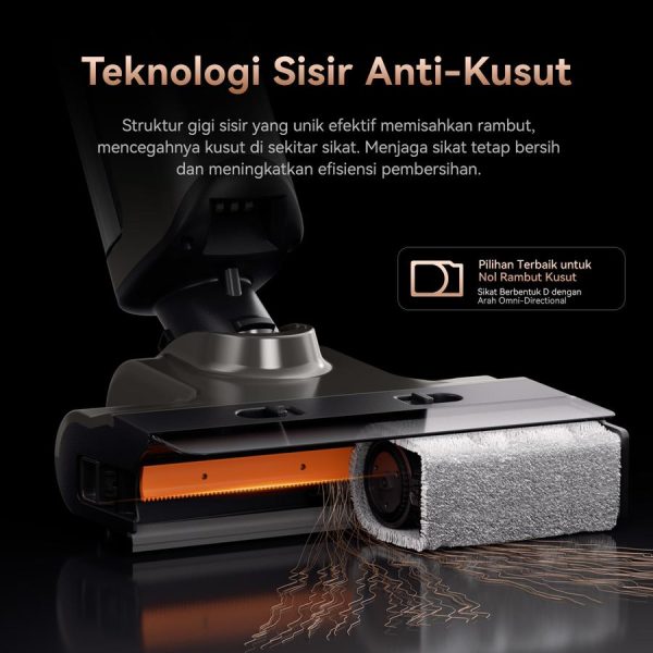 UWANT D700 20Kpa Wet and Dry Cordless Vacuum | 180°Lie-Flat| Edge Cleaning| Self Cleaning and Drying - D700 - Image 7