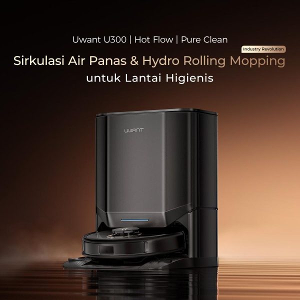 UWANT U300 60°C Hot Wash 13K Pa Robot Vacuum Cleaner Auto Mop Cleaning Drying - U300 - Image 9