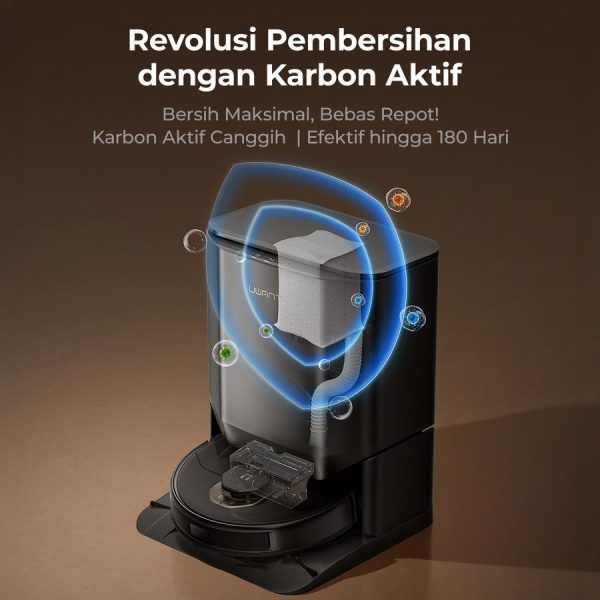UWANT U300 60°C Hot Wash 13K Pa Robot Vacuum Cleaner Auto Mop Cleaning Drying - U300 - Image 2