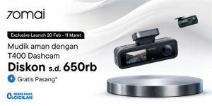 Read more about the article 70mai T400 Resmi Meluncur: Dashcam 3-Channel dengan Harga Paling Terjangkau Kini Tersedia Eksklusif di Blibli